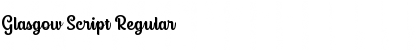 Download Glasgow Script Regular Font Title Preview