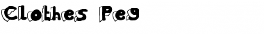 Download Clothes Peg Regular Font Title Preview