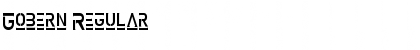 Download Gobern Regular Font Title Preview