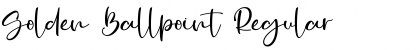 Download Golden Ballpoint Regular Font Title Preview