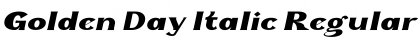 Download Golden Day Italic Regular Font Title Preview