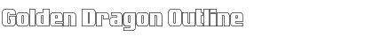 Download Golden Dragon Outline Font Title Preview