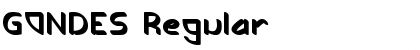 Download GONDES Regular Font Title Preview