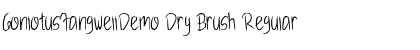 Download GonlotusFangwellDemo Dry Brush Regular Font Title Preview