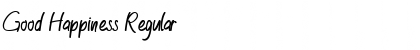 Download Good Happiness Regular Font Title Preview