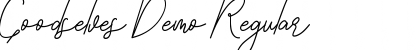 Download Goodselves Demo Regular Font Title Preview