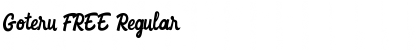 Download Goteru FREE Regular Font Title Preview