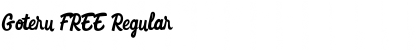 Download Goteru FREE Regular Font Title Preview