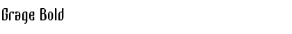 Download Grage Bold Font Title Preview