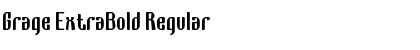 Download Grage ExtraBold Regular Font Title Preview