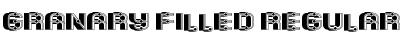 Download Granary Filled Regular Font Title Preview