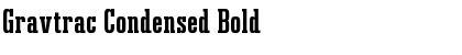 Download Gravtrac Condensed Bold Font Title Preview