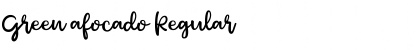 Download Green afocado Regular Font Title Preview