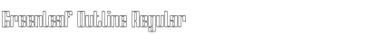 Download Greenleaf Outline Regular Font Title Preview