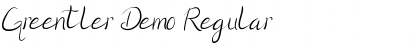 Download Greentler Demo Regular Font Title Preview
