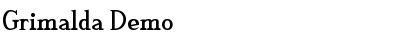 Download Grimalda Demo Font Title Preview