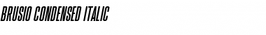 Download Brusio Italic Font Title Preview