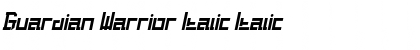 Download Guardian Warrior Italic Italic Font Title Preview