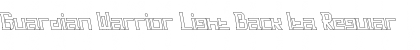 Download Guardian Warrior Light Back Ita Regular Font Title Preview