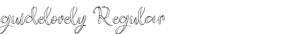 Download guidelovely Regular Font Title Preview