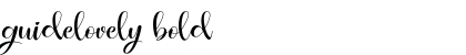 Download guidelovely bold Font Title Preview