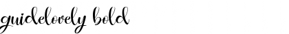 Download guidelovely bold Font Title Preview