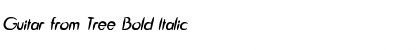 Download Guitar from Tree Bold Italic Font Title Preview