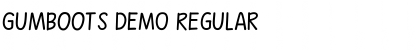 Download Gumboots DEMO Regular Font Title Preview