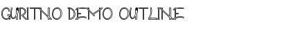 Download Guritno Demo Outline Font Title Preview