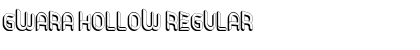 Download Gwara Hollow Regular Font Title Preview