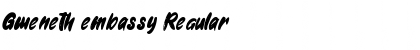Download Gweneth embassy Regular Font Title Preview