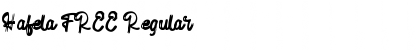 Download Hafela FREE Regular Font Title Preview