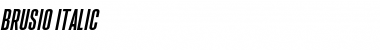 Download Brusio Italic Font Title Preview