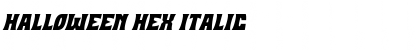 Download Halloween Hex Italic Font