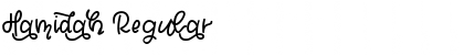 Download Hamidah Regular Font Title Preview