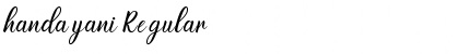 Download handayani Regular Font Title Preview
