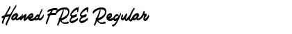 Download Haned FREE Regular Font Title Preview