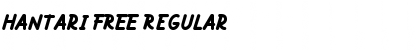Download Hantari FREE Regular Font Title Preview
