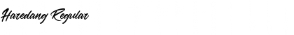 Download Haredang Regular Font Title Preview