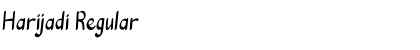 Download Harijadi Regular Font Title Preview