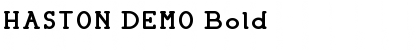 Download HASTON DEMO Bold Font Title Preview