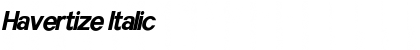 Download Havertize Italic Font Title Preview