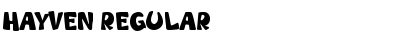 Download Hayven Regular Font Title Preview
