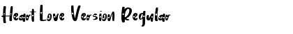 Download Heart Love Version Regular Font Title Preview