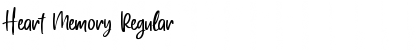 Download Heart Memory Regular Font Title Preview