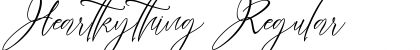 Download Heartkything Regular Font Title Preview