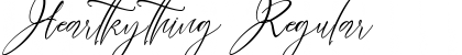 Download Heartkything Regular Font Title Preview