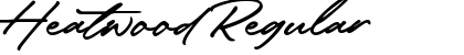Download Heatwood Regular Font Title Preview