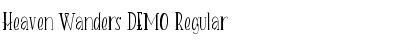 Download Heaven Wanders DEMO Regular Font Title Preview