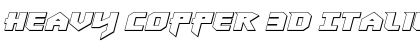 Download Heavy Copper 3D Italic Italic Font Title Preview